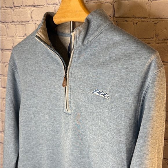 Johnnie-O Men's Light Blue Half-Zip Pullover Size Small - Picture 1 of 6